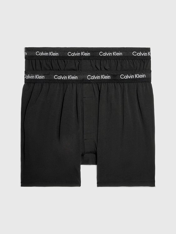 Calvin Klein Underwear – Cotton Stretch trenky 2ks, Černá barva
