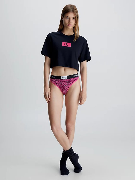 Módní 1996 Lounge pyžamové triko, Černá barva, 2023