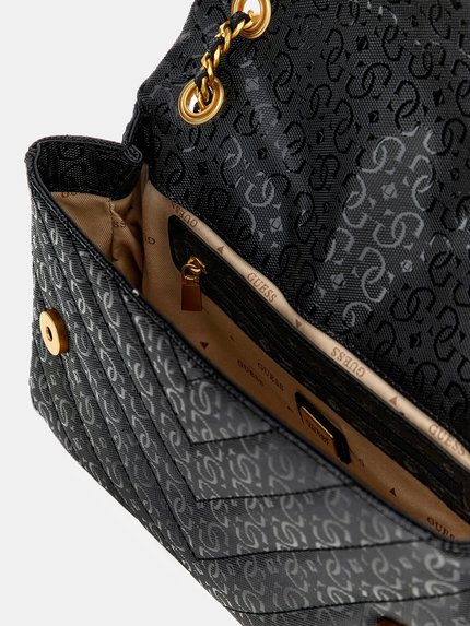 Módní Jania Convertible crossbody, Černá barva, 2024