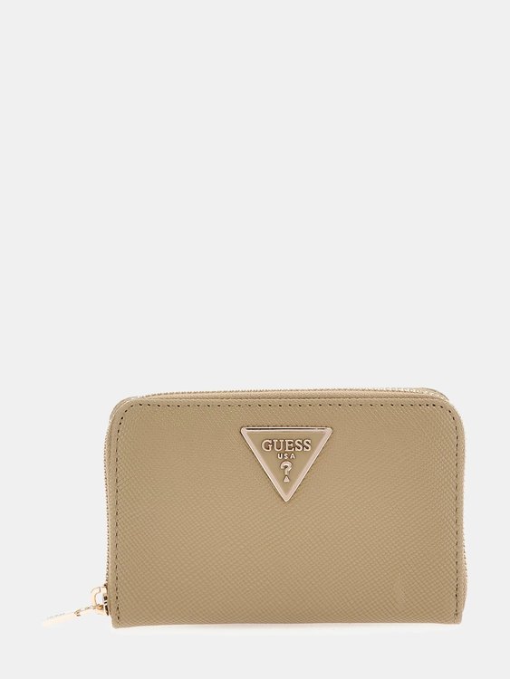 GUESS – Laurel střední peněženka, Hnědá barva
