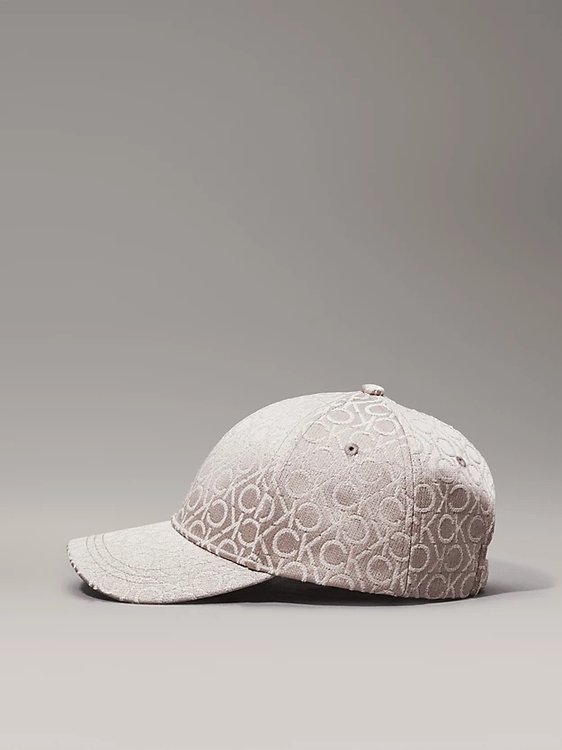 Módní Monogram Jacquard kšiltovka, Hnědá, Šedá barva, 2024