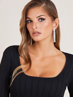 Luxusní Zoe svetr, Černá barva, XS, S, M