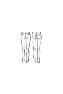 Módní Curve X kalhoty, Bílá barva, 2022 1