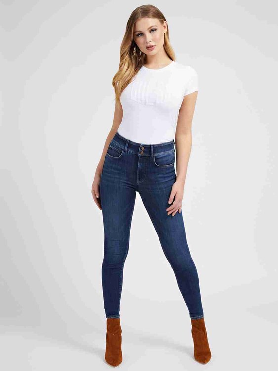 Guess – Shaping fit jeans, Modrá barva 1