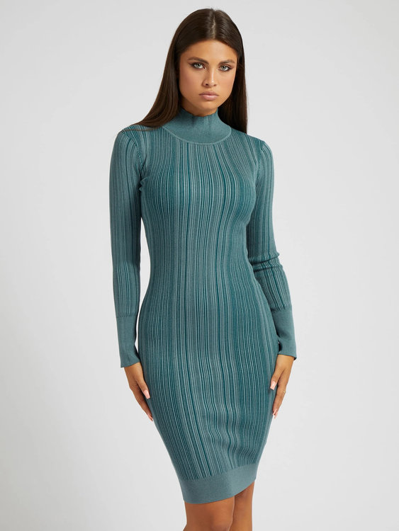 Colette svetrové šaty – Guess, Modrá barva Ženy