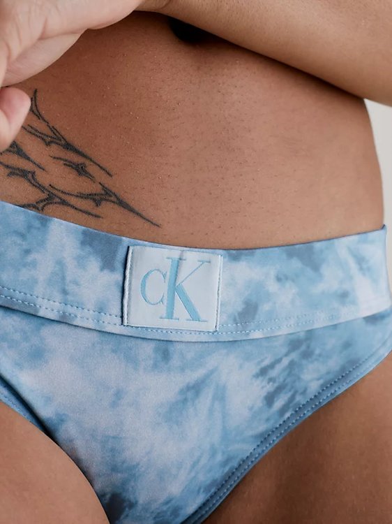 Luxusní CK Authentic plavky - Spodní díl, Modrá barva, XS, S, M, L