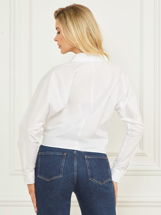 Módní Tiffany košile, Bílá barva, 2023