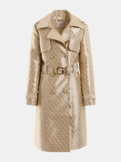 GUESS – Diletta kabát, Béžová barva 1