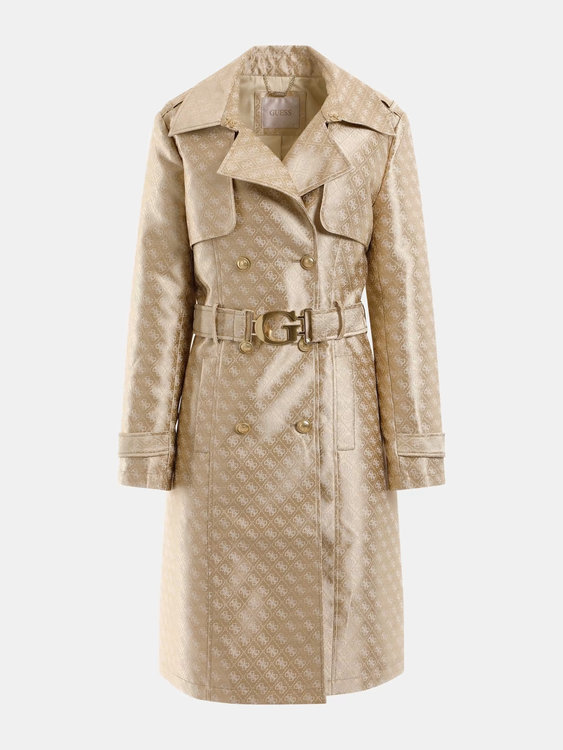 GUESS – Diletta kabát, Béžová barva 1