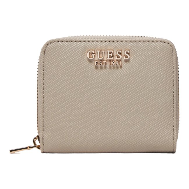 GUESS – Laurel malá peněženka, Béžová, Krémová barva