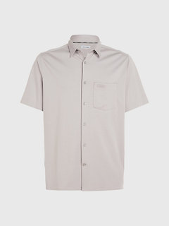 Smooth Cotton košile Krémová, Šedá barva Muži