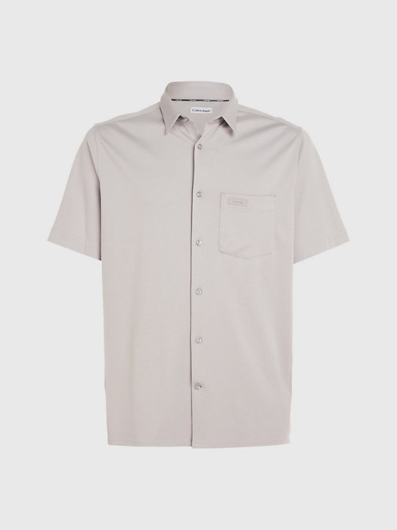 Smooth Cotton košile Krémová, Šedá barva Muži