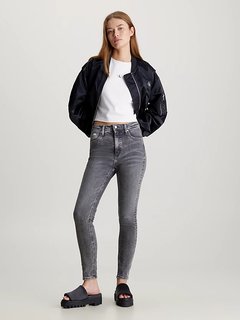 Luxusní High Rise Super Skin jeans, Šedá barva, 24/NI, 25/NI, 26/NI, 27/NI, 28/NI, 29/NI, 30/NI, 31/NI