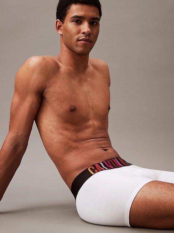 Luxusní Pride Cotton boxery, Bílá barva, M, L