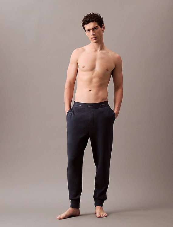 Calvin Klein Underwear – Modern Terry Jogger tepláky, Modrá barva