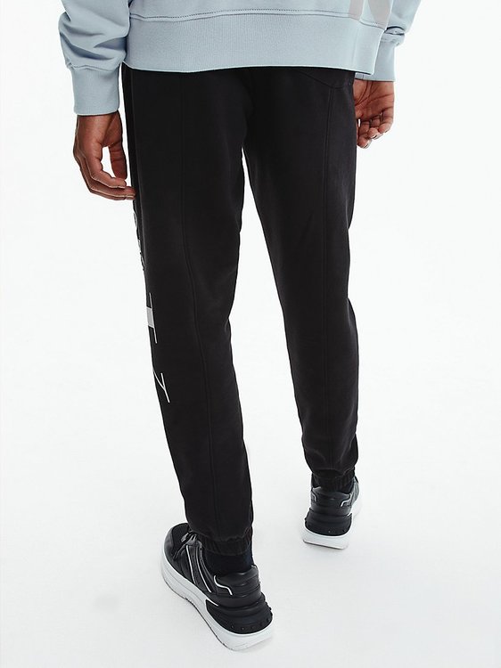 Módní Monogram tepláky, Černá barva, 2022