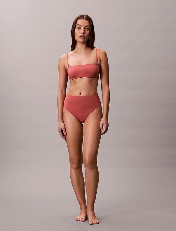 CK Essentials plavky - horní díl – Calvin Klein Swimwear, Růžová barva Ženy