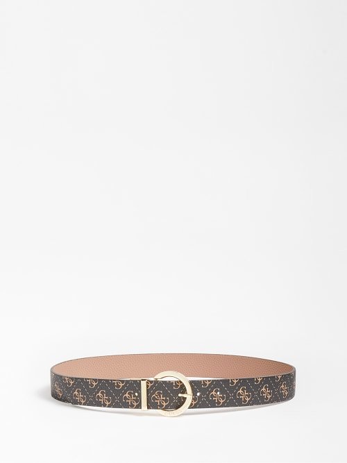 Alby pásek – Guess, Hnědá, Zlatá barva Ženy