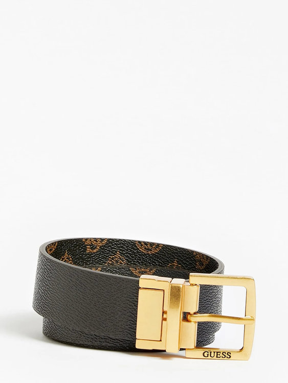 Módní Reversible pásek, Hnědá barva, 2022