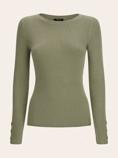 Flora svetrový top Zelená barva Ženy