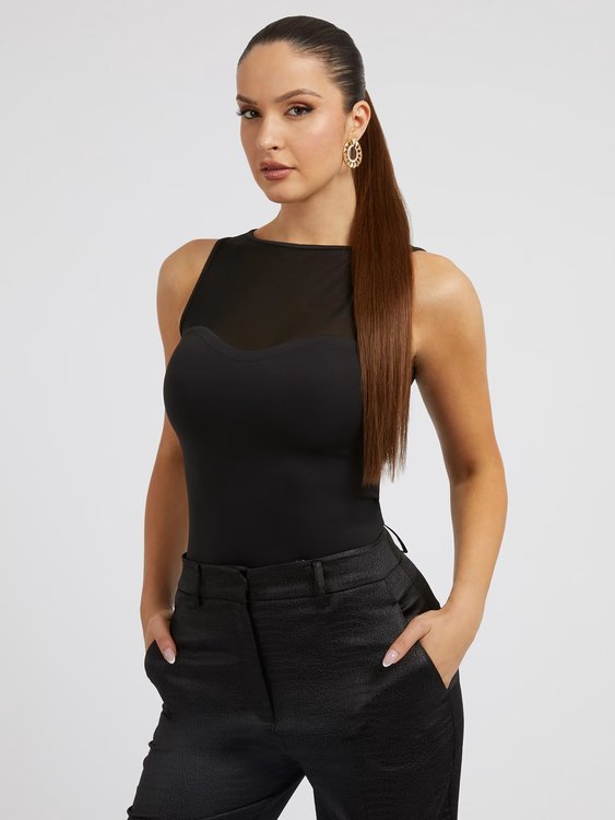 GUESS – Estefana top, Černá barva