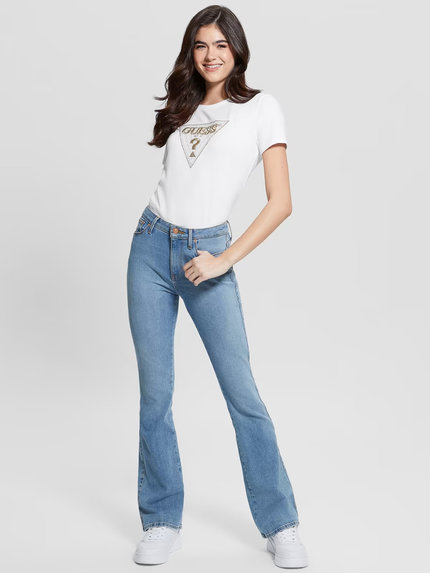 Módní Triangle triko, Bílá barva, 2023