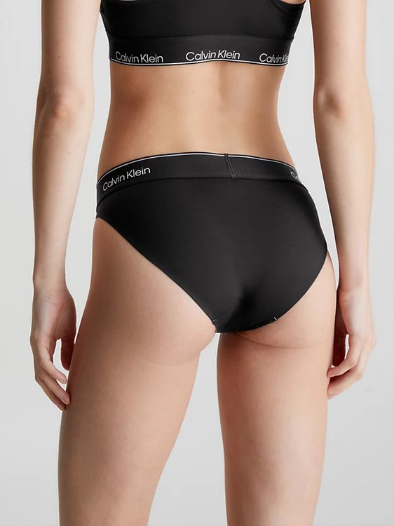 Módní Modern Cotton bikiny, Černá barva, 2023