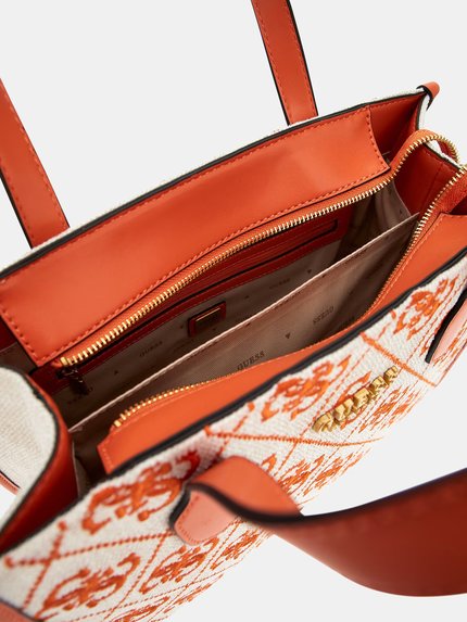 Módní Silvana kabelka, Oranžová barva, 2023