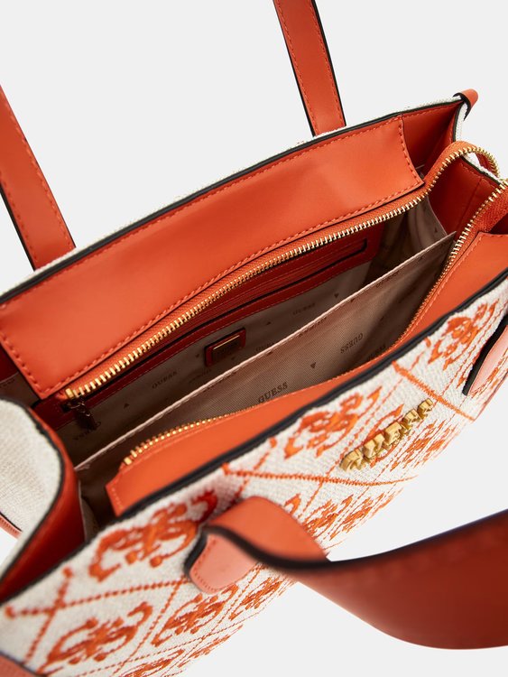 Módní Silvana kabelka, Oranžová barva, 2023