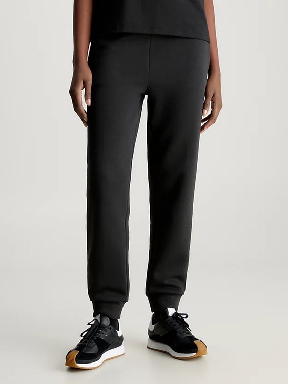 Calvin Klein – Metallic Micro Logo tepláky, Černá barva