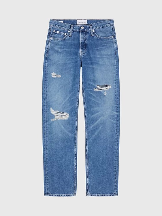 Low Rise jeans Modrá barva Ženy