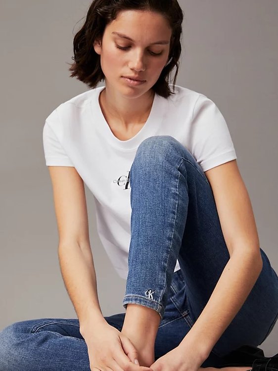 High Rise Super Skinny jeans Modrá barva Ženy