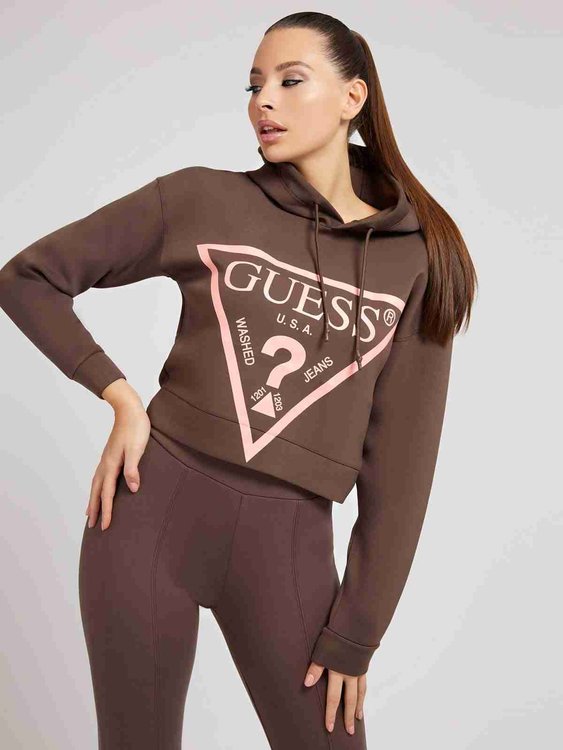 Alisa mikina – Guess, Hnědá barva Ženy, Ženy 1