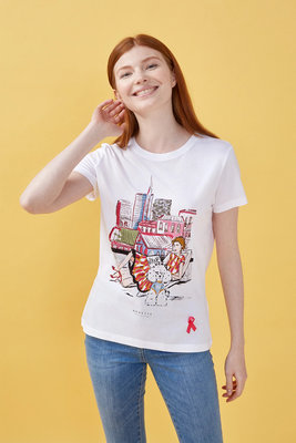 Nenette – Daria triko, Bílá barva