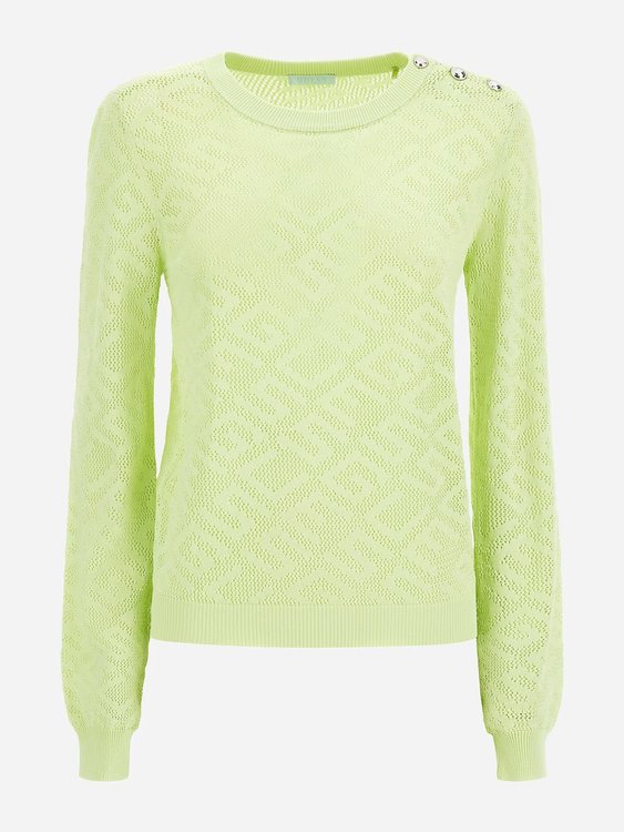 Luxusní Paula svetr, Zelená barva, XS, S, M, L