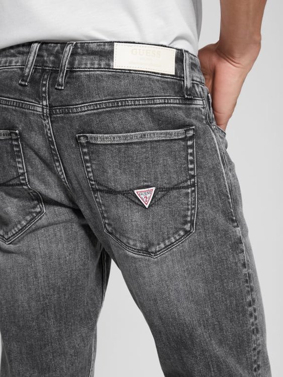 Slim Tapered jeany Šedá barva Muži