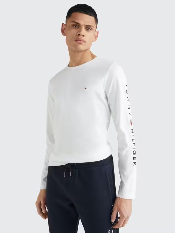 Tommy Hilfiger – Tommy Logo triko, Bílá barva