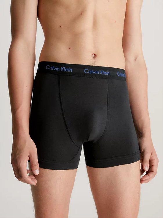 Cotton Stretch boxery 3ks – Calvin Klein Underwear, Černá barva Muži
