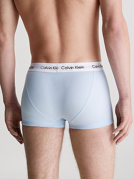 Módní Cotton Stretch boxery 3ks, Hnědá, Modrá barva, 2023