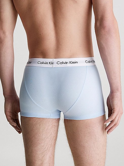 Módní Cotton Stretch boxery 3ks, Hnědá, Modrá barva, 2023