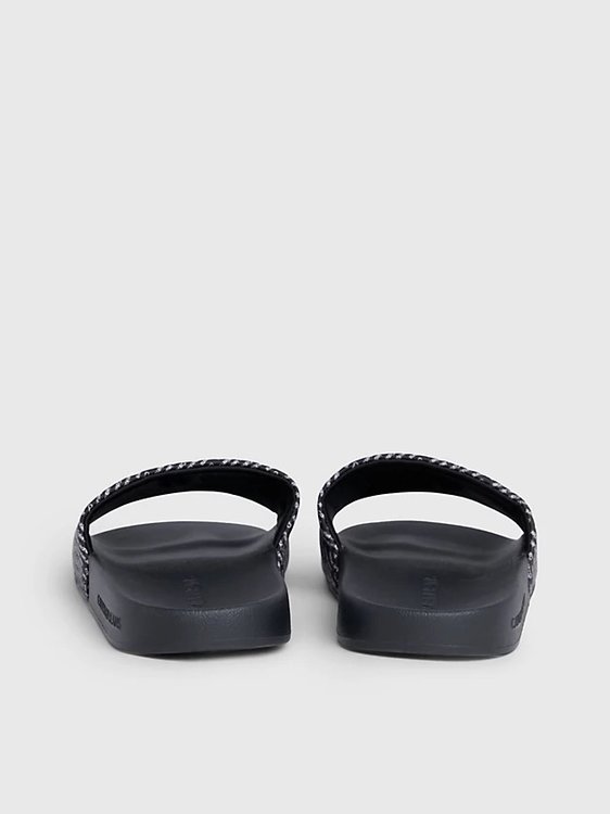 Luxusní Slide pantofle, Černá barva, 42, 43, 44