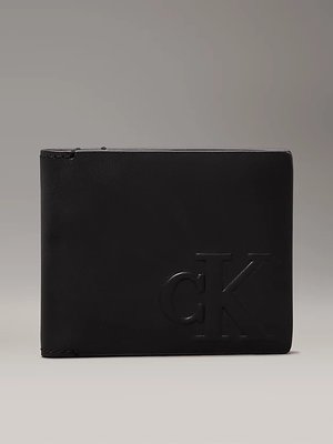 Calvin Klein Jeans – Logo Emboss peněženka, Černá barva