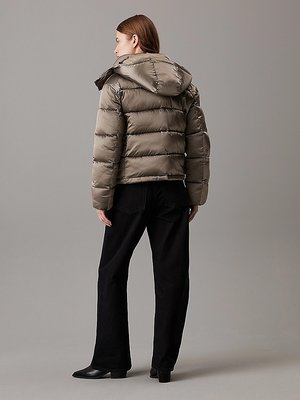 Shiny Monologo bunda – Calvin Klein Jeans, Hnědá barva Ženy