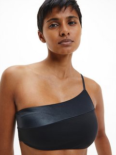 Luxusní KW0KW01607-BEH plavky BRALETTE ONE SHOULDER-RP, S, M, L