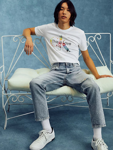 Luxusní Monogram tričko, Bílá barva, S, M, L, XL