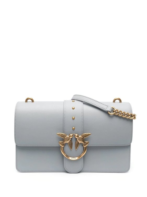 Pinko – Love Classic kabelka, Modrá, Šedá barva