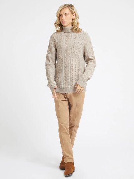 Módní Phil svetr, Béžová barva, 2022