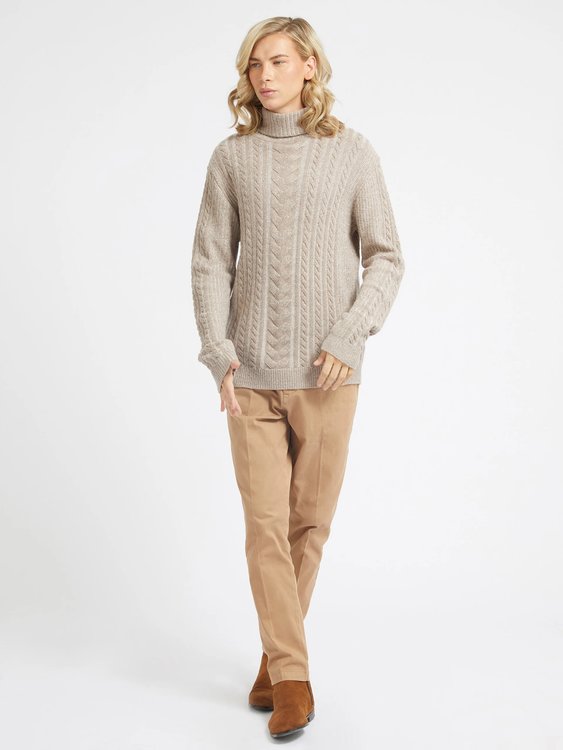 Módní Phil svetr, Béžová barva, 2022