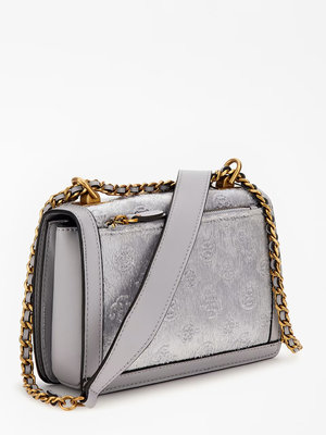 Abey crossbody – GUESS, Stříbrná barva Ženy