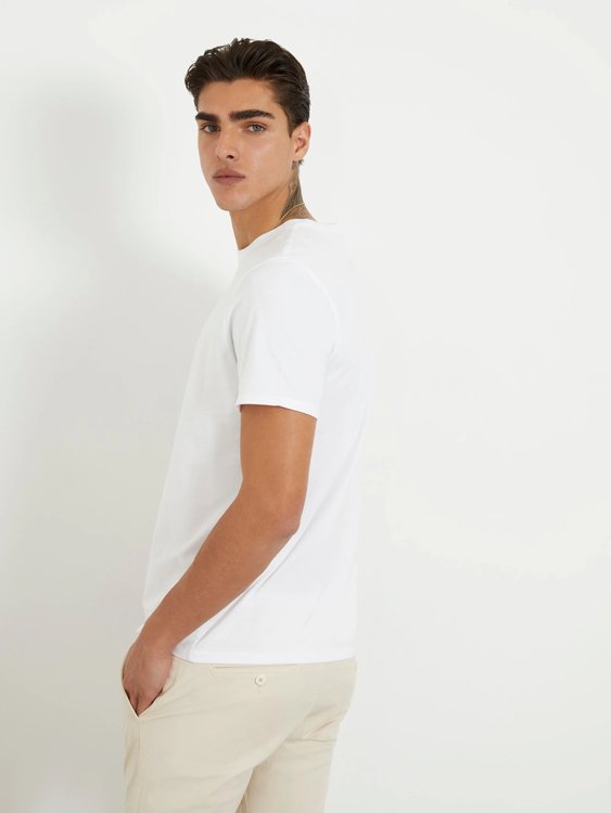 Classic Pima triko – GUESS, Bílá barva Muži